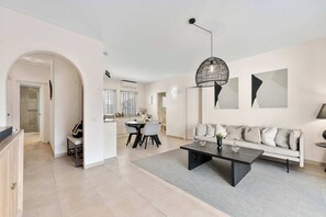 TV, offices - Garden Suites 52 Luxury Apartment in Puerto Banus with Mountain Views (Marbella)