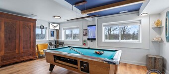 Event Lounge with Pool Table and Arcade