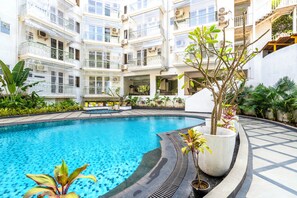 Appartement, 2 slaapkamers, keuken | Zwembad