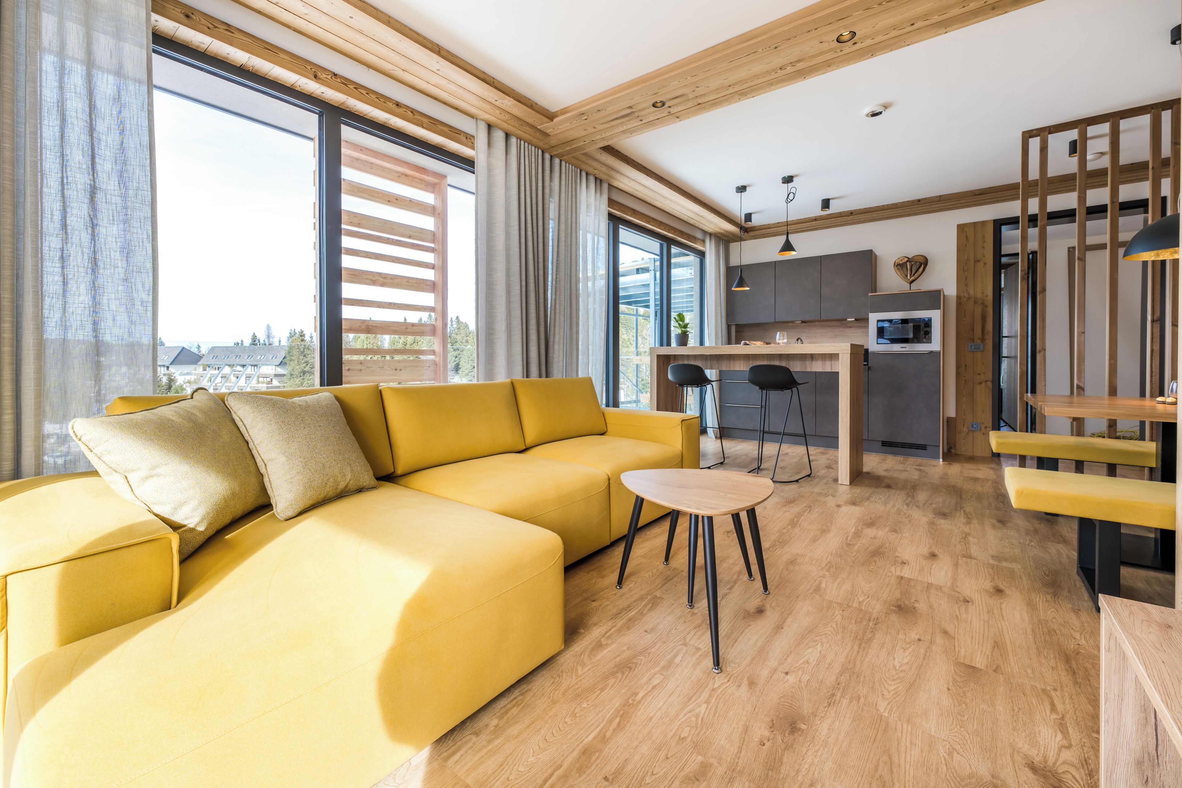 Appartement, balkon, uitzicht op bergen | Woonruimte