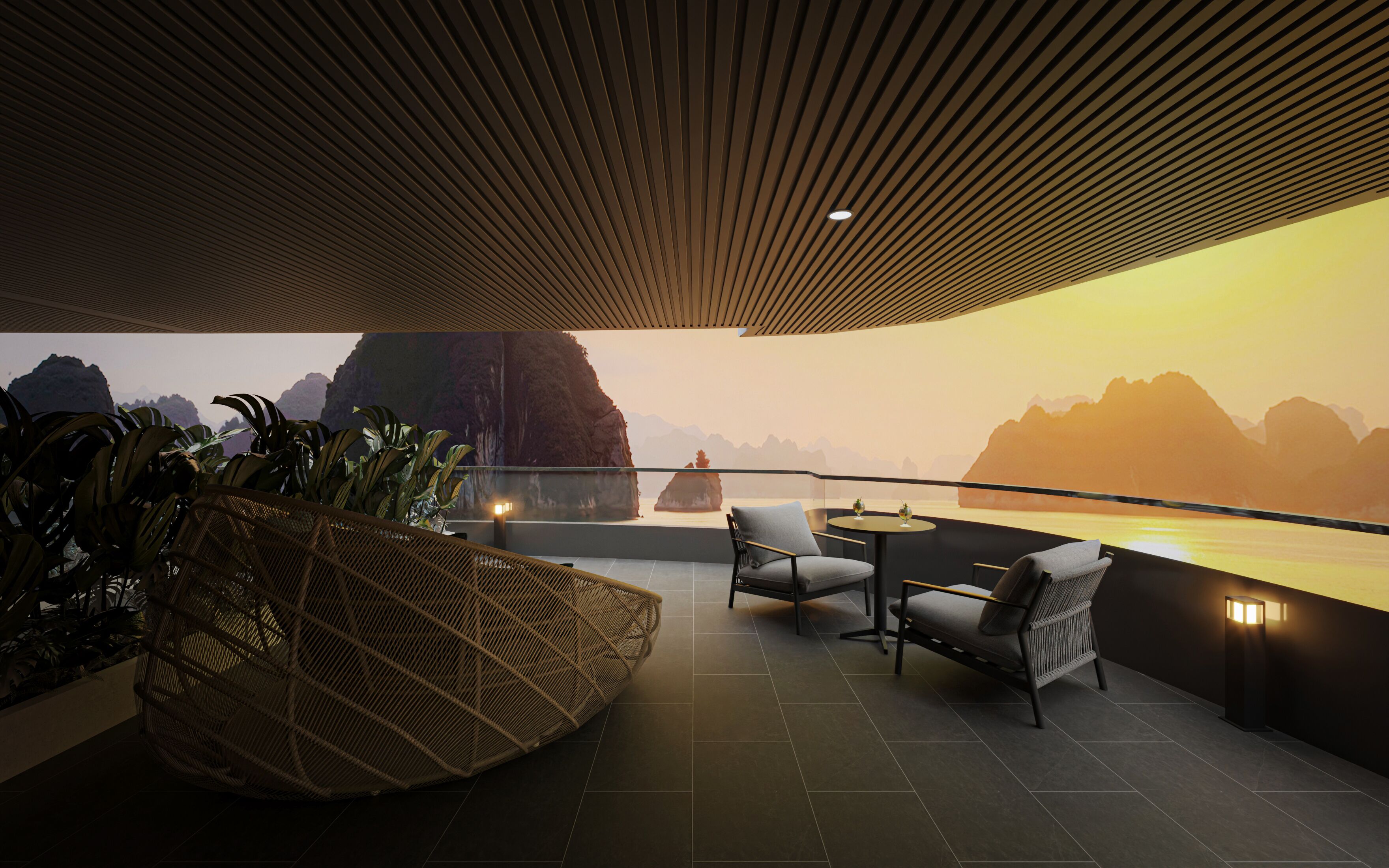 Honeymoon VIP Suite with Private Terrace | Terrace/patio