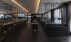 Petit déjeuner, déjeuner et dîner servis sur place