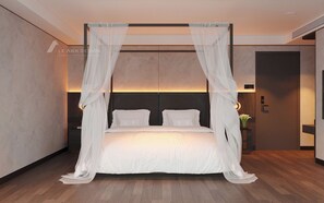Elite Suite with Private Balcony | 迷你吧、客房内保险箱  、办公桌、笔记本电脑工作区