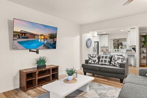 Living area - Sip & Swim | Heated Pool • Hot Tub • Games (Tucson)