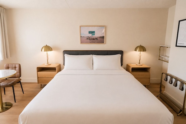 Chambre, 1 très grand lit, accessible aux personnes à mobilité réduite