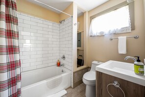 Hair dryer, towels