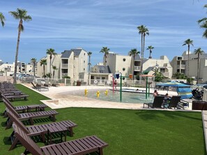 A heated pool - Beachside 2BR Condo |  Balcony Views | Steps to Sand (South Padre Island)