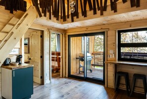 Interior - Nest-Shaped Cocoon Treehouse on 4 Trees - The Marsu (Highlands)