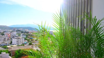 Blick vom Balkon