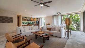 Apartamento, vistas a la montaña | Zona de estar