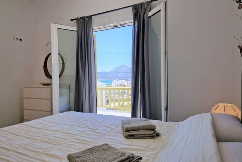 Modern Cycladic Villa Near Adamas Port with Balconies & Private Parking