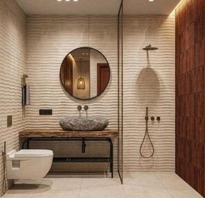 Deluxe Studio, Bathtub | Bathroom - San Angelo Luxury Studios - Adults Only (Saranda)