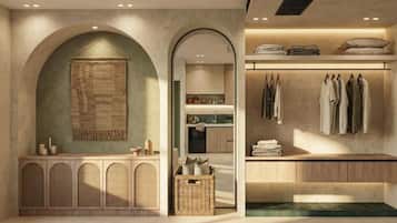 Studio Supérieur, baignoire | Armoire