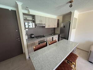 Private kitchen - Family apartment a few steps from the sea. (La Serena)