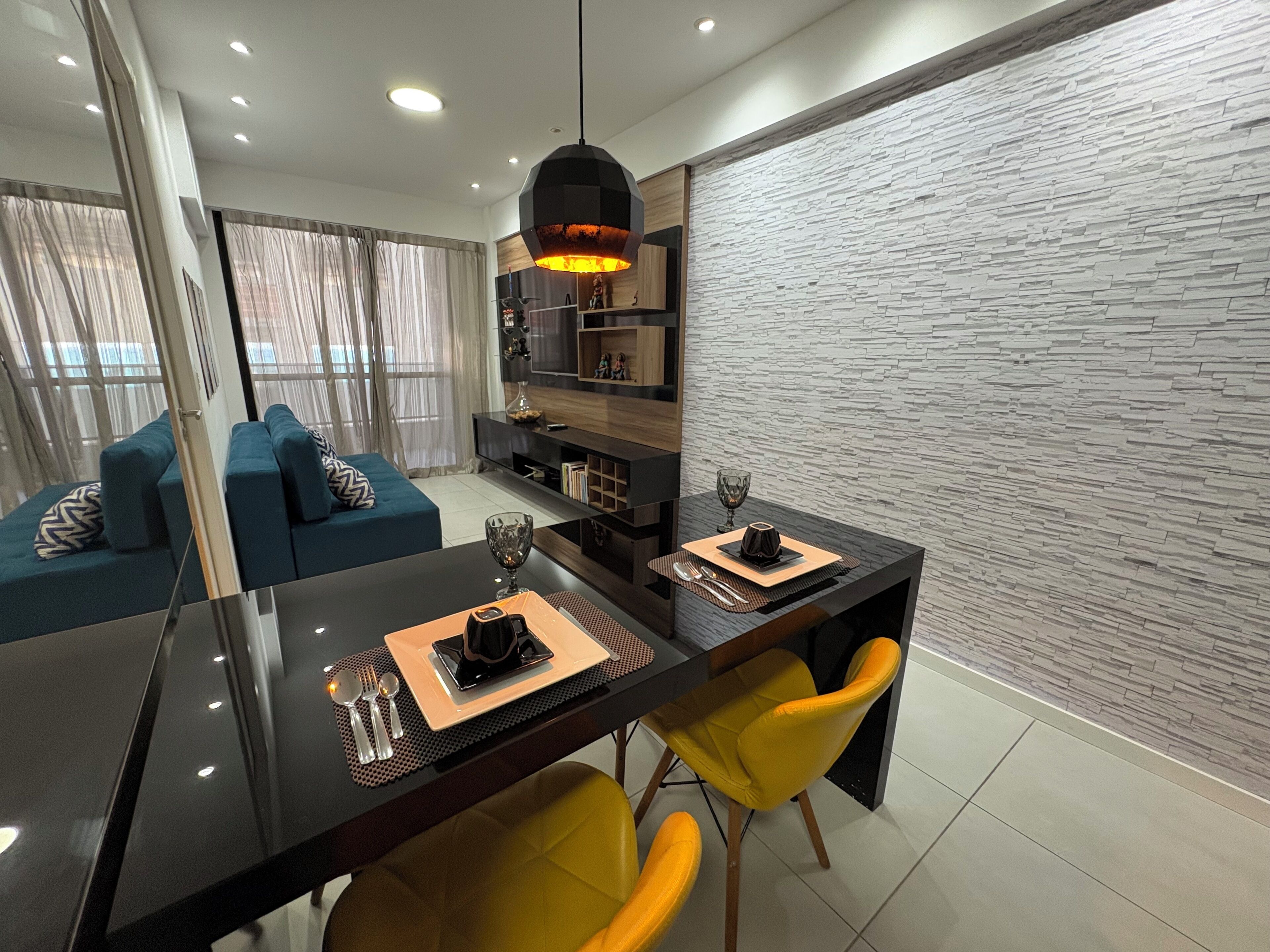 Apartamento luxo, sacada | Parte interna
