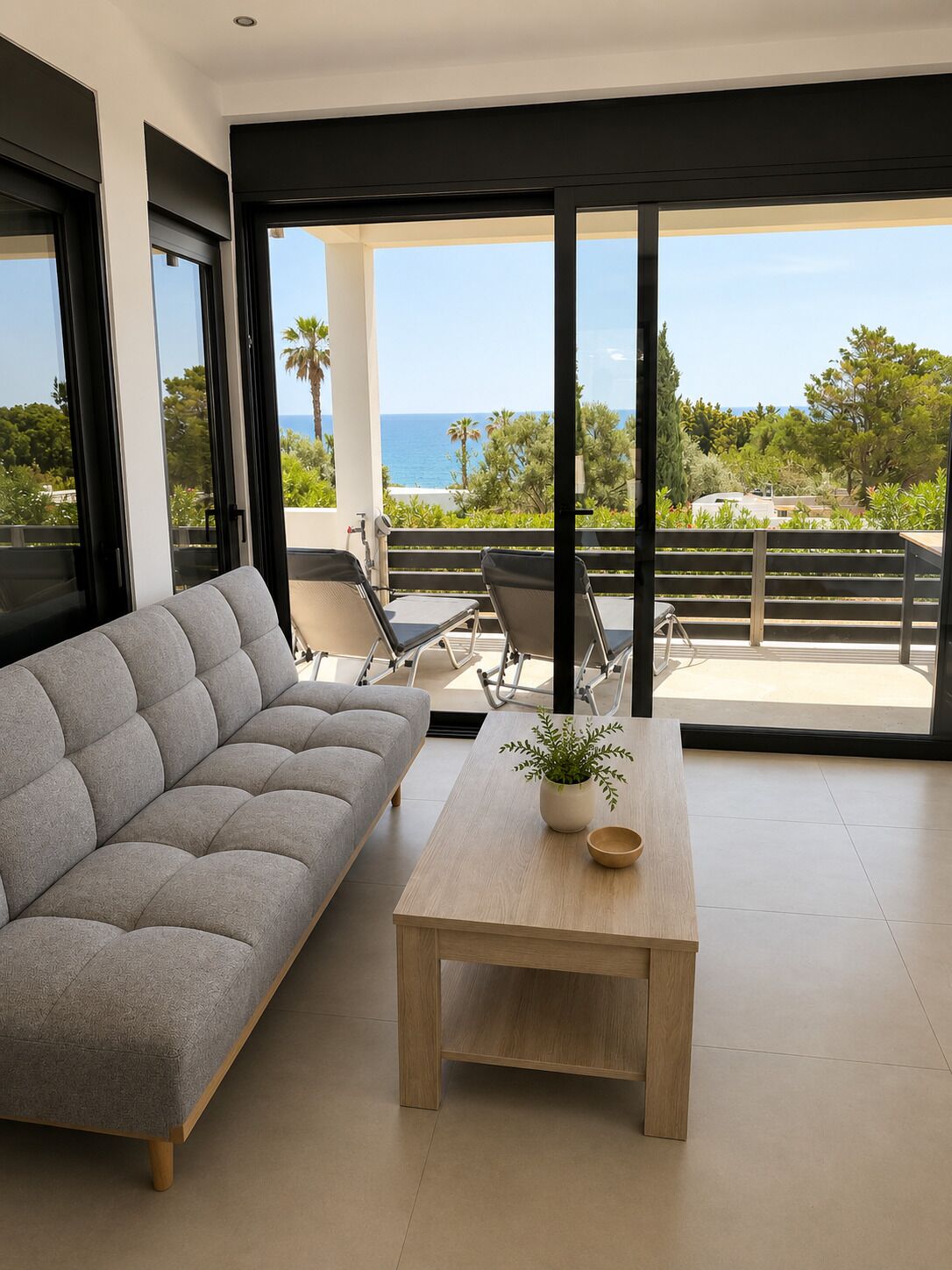Junior Suite, Lanai, Partial Sea View | In-room safe, desk, laptop workspace, soundproofing