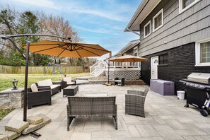 屋外ダイニングエリア