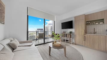 Condo, Balcony, City View | Living area