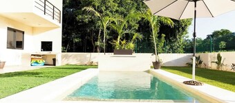 Family Villa w/ Private Pool + Rooftop • BeachClub