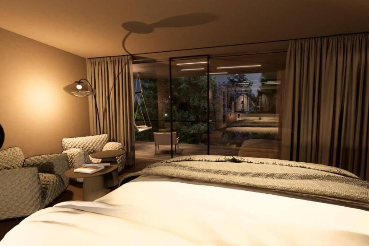 Suíte superluxo, sacada