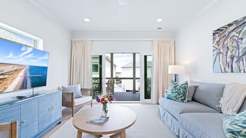 Villa – superior, utsikt mot marina | Oppholdsområde