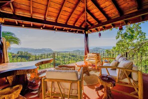 Outdoor dining - Luxury Ocean View Villa (Puerto Carrillo)