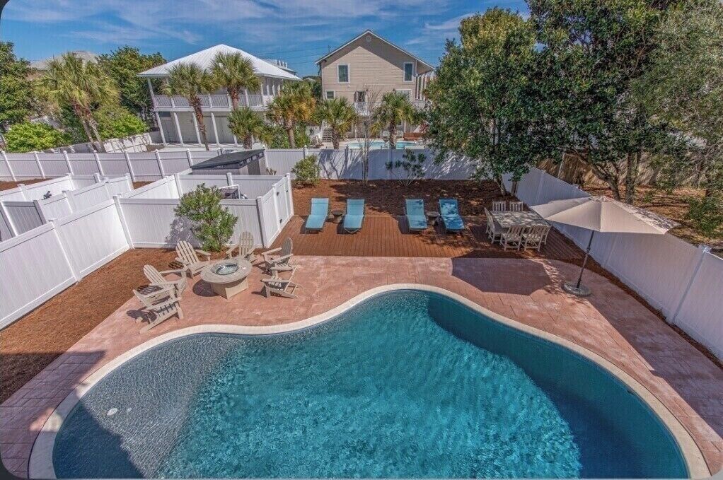 A heated pool