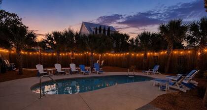 Tropical Oasis | 6BR | Private Pool & Free Golf Cart! Walk to Beach!