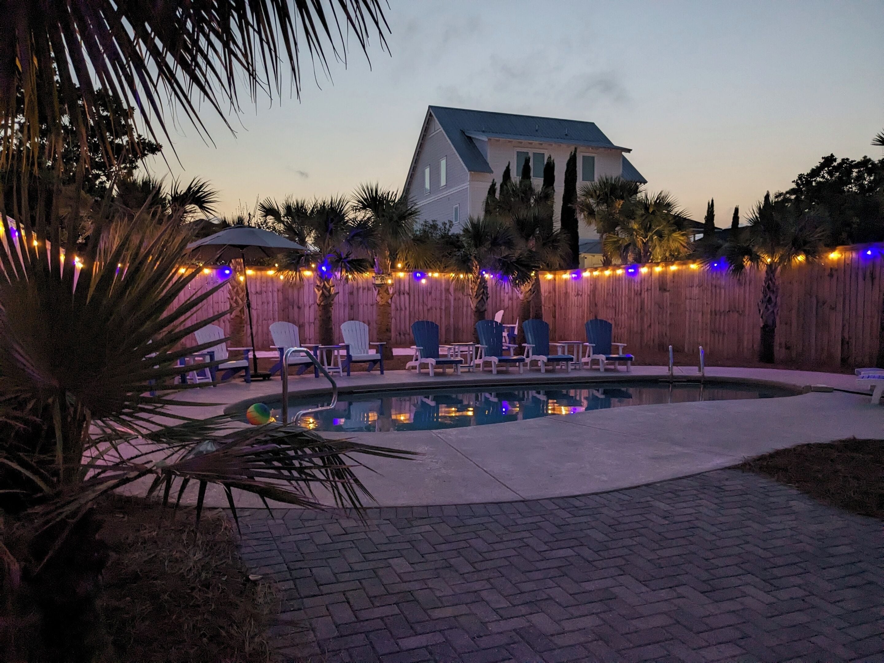 A heated pool