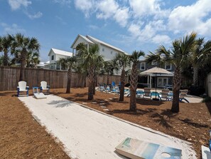 Terrace/patio - Tropical Oasis | 6BR | Private Pool & Free Golf Cart! Walk to Beach! (Destin)