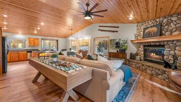 Basic House, Patio, Mountain View | Living area