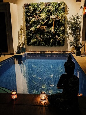 Outdoor pool, a heated pool - Apartment Taoro - Private Pool & Sunset Sea View (Puerto de la Cruz)