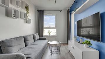 Apartament, balcó, vistes a la ciutat | Sala d'estar