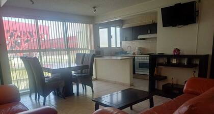 Central lodging for families or groups in Toluca