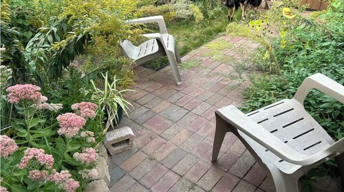 Terrific studio space with kitchenette, patio, AC, wifi