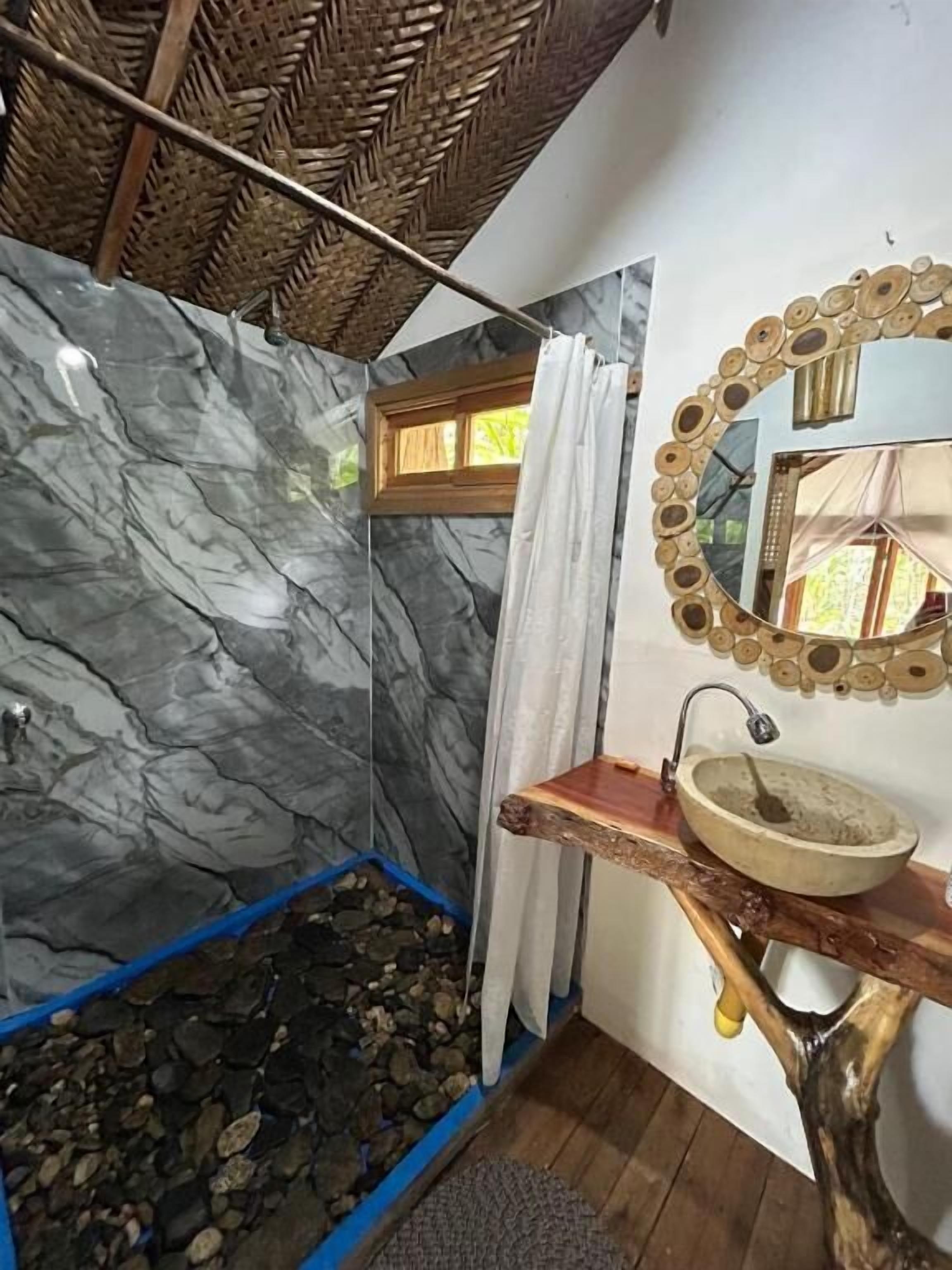 Bungalow – deluxe, balkong, bassengutsikt | Bad