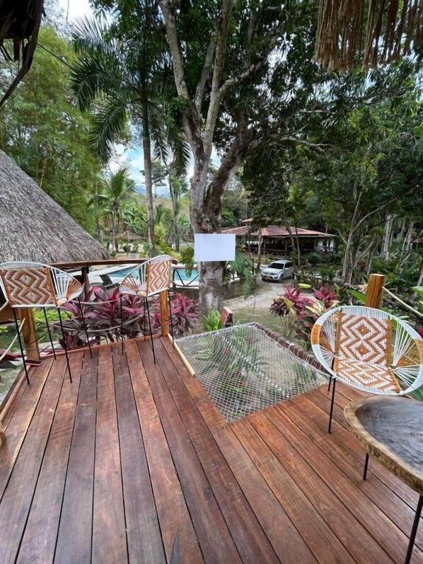 Deluxe Bungalow, Balcony, Pool View - EcoHotel Inka Minka (Santa Marta)