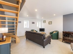 Living area - Coastal house, pets welcome - 5 guests (Sainte-Mère-Église)