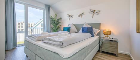 2 室のベッドルーム、旅行用ベビーベッド、WiFi (無料)
