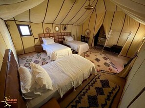 Chambre triple supérieure, vistas al desierto