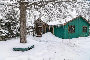 Exterior - ADK Getaway with Private Beach Access, Hot Tub & Game Room, Walk to Mirror Lake (Lake Placid)