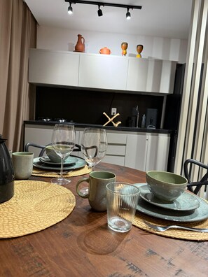 Dining - Seaside Studio on the ecological route of Milagres (Porto de Pedras)