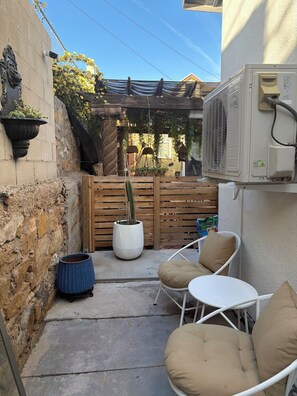 Terrace/patio - Peaceful studio with AC in charming El Paso (El Paso)