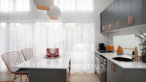 Microwave, stovetop, coffee/tea maker, toaster - Stay Retro with Throwback Style & Today's Comfort, (Terrigal)