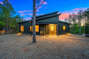 Exterior - The Animal Crossing · Family Cabin w/ Hot Tub & Fire Pit (Broken Bow)