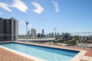 Pool - Luxury 1BR Near Stadium • Parking & Balcony (East Brisbane)