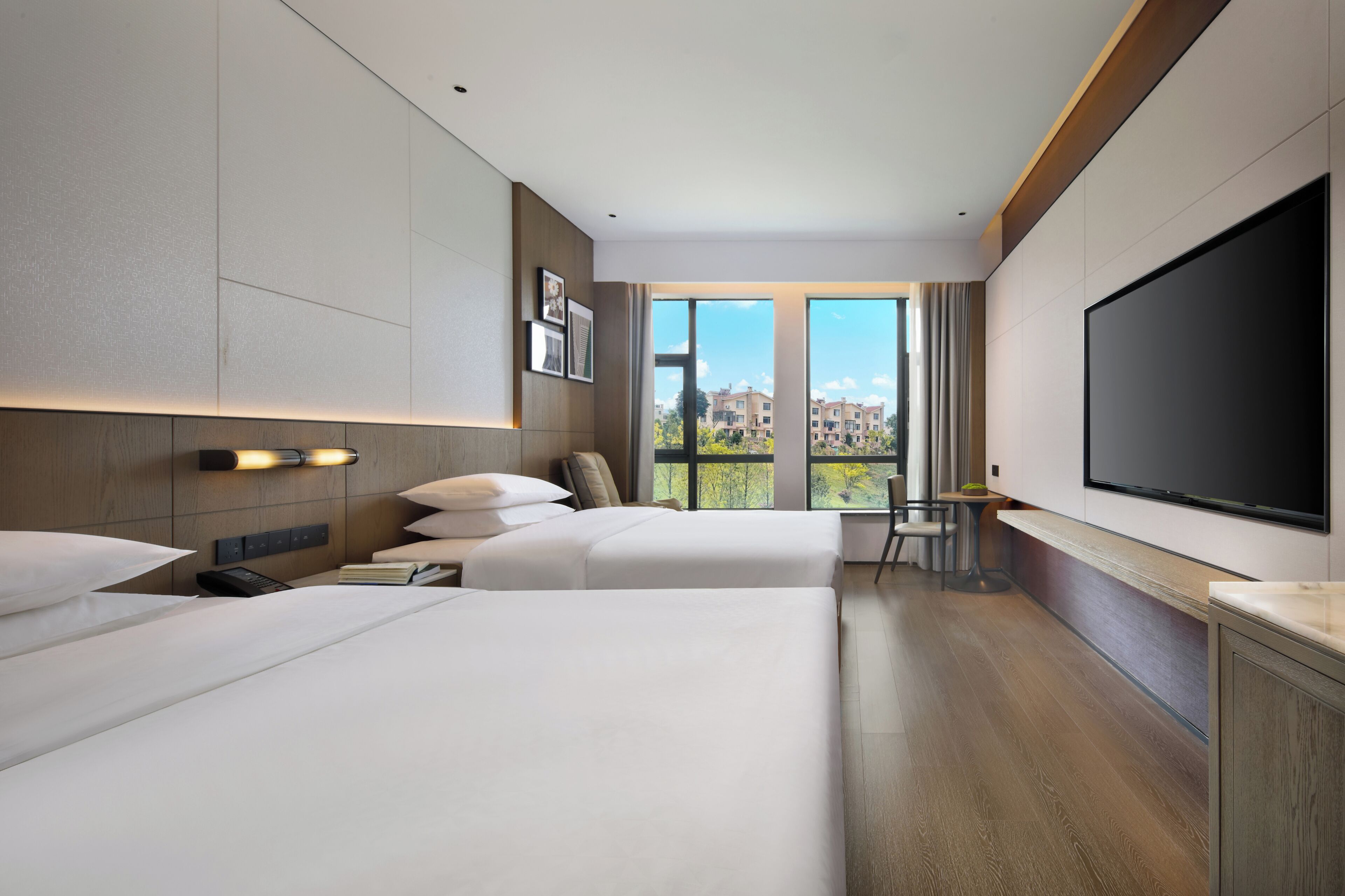 特級雙床房, 花園景