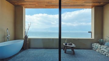 Grand tweepersoonskamer, uitzicht op oceaan