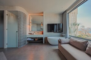 Quarto casal clássico, vista para o oceano