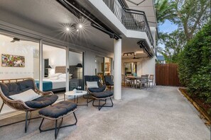 Superior Apartment, 3 Bedrooms, Ground Floor | Terrace/patio - Riviera Noosa Resort (Noosaville)